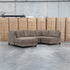 The Nobu Modular Corner Lounge with Ottoman - Chocolate