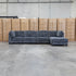 The Nobu Modular Corner Lounge with Ottoman - Carbon