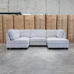 The Nobu Modular Corner Lounge with Ottoman - Oat - PRE ORDER Available After 5th November available to purchase from Warehouse Furniture Clearance at our next sale event.