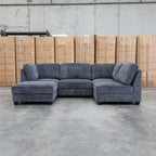 The Nobu Modular Corner Lounge with Ottoman - Carbon - PRE ORDER Available After 5th November available to purchase from Warehouse Furniture Clearance at our next sale event.
