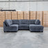 The Nobu Modular Corner Lounge with Ottoman - Carbon