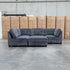 The Nobu Modular Corner Lounge with Ottoman - Carbon