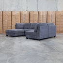 The Nobu Modular Corner Lounge with Ottoman - Share Charcoal available to purchase from Warehouse Furniture Clearance at our next sale event.