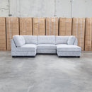 The Nobu Modular Corner Lounge with Ottoman - Share Slate available to purchase from Warehouse Furniture Clearance at our next sale event.