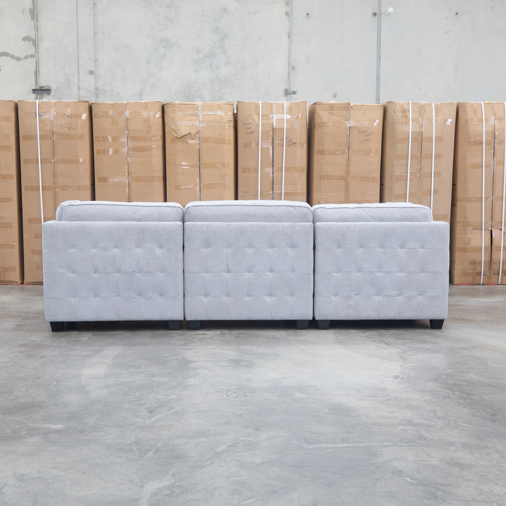 The Nobu Modular Corner Lounge with Ottoman - Share Slate available to purchase from Warehouse Furniture Clearance at our next sale event.
