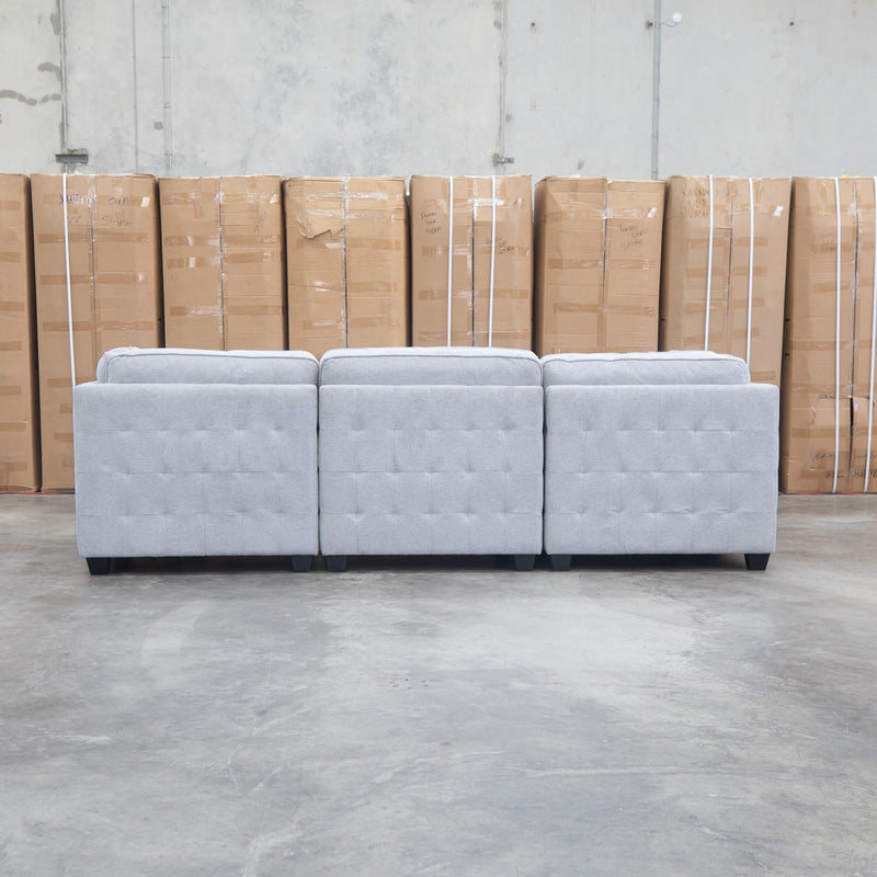 The Nobu Modular Corner Lounge with Ottoman - Share Slate