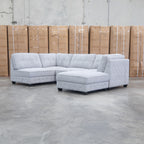 The Nobu Modular Corner Lounge with Ottoman - Share Slate available to purchase from Warehouse Furniture Clearance at our next sale event.
