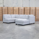 The Nobu Modular Corner Lounge with Ottoman - Share Slate available to purchase from Warehouse Furniture Clearance at our next sale event.