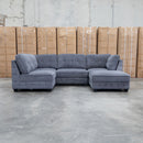 The Nobu Modular Corner Lounge with Ottoman - Share Charcoal available to purchase from Warehouse Furniture Clearance at our next sale event.