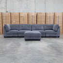 The Nobu Modular Corner Lounge with Ottoman - Share Charcoal available to purchase from Warehouse Furniture Clearance at our next sale event.