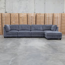 The Nobu Modular Corner Lounge with Ottoman - Share Charcoal available to purchase from Warehouse Furniture Clearance at our next sale event.