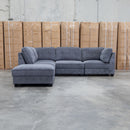The Nobu Modular Corner Lounge with Ottoman - Share Charcoal available to purchase from Warehouse Furniture Clearance at our next sale event.