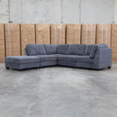 The Nobu Modular Corner Lounge with Ottoman - Share Charcoal available to purchase from Warehouse Furniture Clearance at our next sale event.