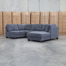 The Nobu Modular Corner Lounge with Ottoman - Share Charcoal available to purchase from Warehouse Furniture Clearance at our next sale event.