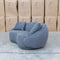 The Noosa Curved Fabric Two Seat Sofa - Dark Grey available to purchase from Warehouse Furniture Clearance at our next sale event.
