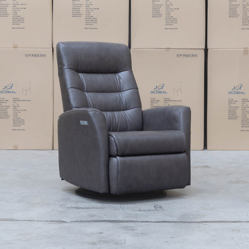 The La-Z-Boy Nova Large Plus Rocker Recliner Swivel Chair - Aurora Charcoal available to purchase from Warehouse Furniture Clearance at our next sale event.