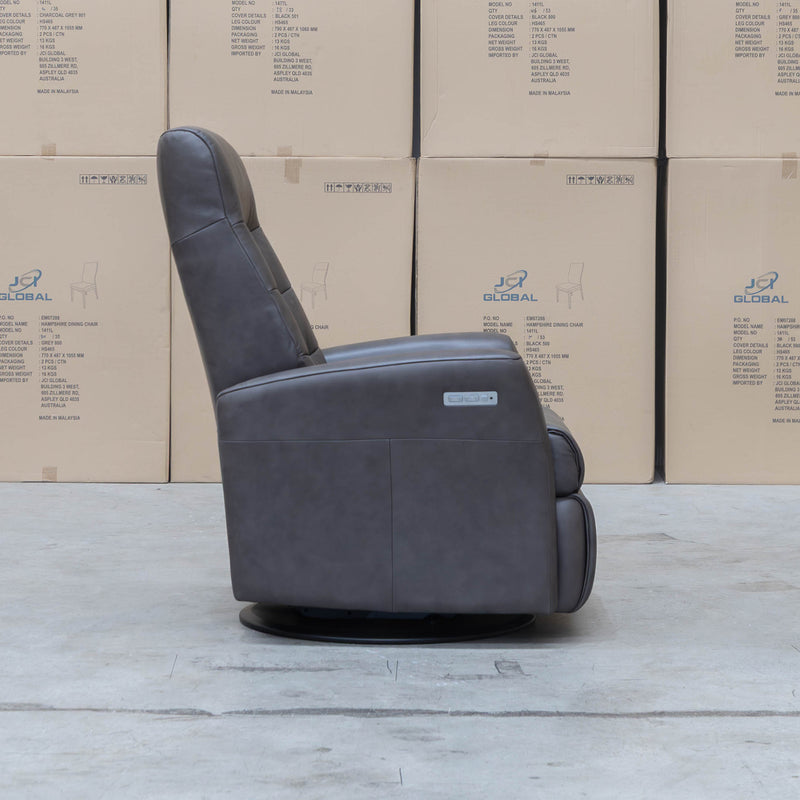 The La-Z-Boy Nova Large Plus Rocker Recliner Swivel Chair - Aurora Charcoal available to purchase from Warehouse Furniture Clearance at our next sale event.