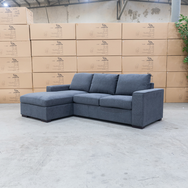 The Oakland Sofa Bed with LHF Storage Chaise - Charcoal