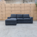 Oakland Sofa Bed with LHF Storage Chaise - Charcoal - Available After 15th June