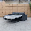 Oakland Sofa Bed with LHF Storage Chaise - Charcoal - Available After 15th June