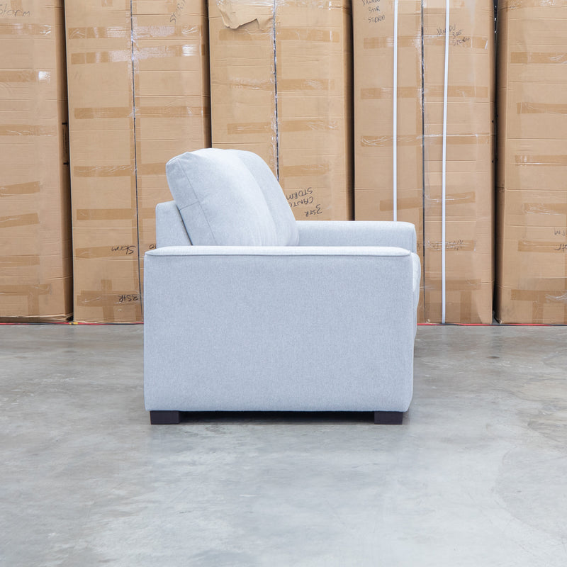 The Oakland Two Seater Metal Action Sofa Bed - Silver