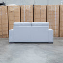 Oakland Two Seater Metal Action Sofa Bed - Silver