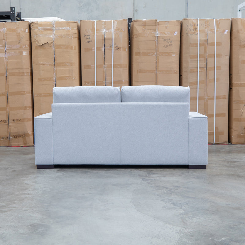The Oakland Two Seater Metal Action Sofa Bed - Silver