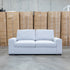 The Oakland Two Seater Metal Action Sofa Bed - Silver
