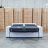 The Oakland Two Seater Metal Action Sofa Bed - Silver