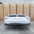 The Oakland Two Seater Metal Action Sofa Bed - Silver