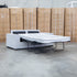 The Oakland Two Seater Metal Action Sofa Bed - Silver