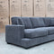 The Oakville Deep Seat Fabric Corner Lounge - Charcoal available to purchase from Warehouse Furniture Clearance at our next sale event.