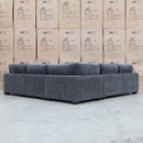 The Oakville Deep Seat Fabric Corner Lounge - Charcoal available to purchase from Warehouse Furniture Clearance at our next sale event.