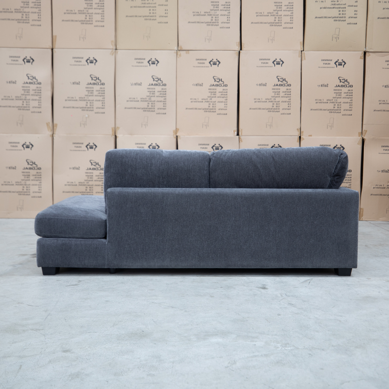 Oakville Deep Seat RHF Chaise Lounge - Charcoal - PRE ORDER Available After 21st October