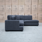 The Oakville Deep Seat RHF Chaise Lounge - Charcoal available to purchase from Warehouse Furniture Clearance at our next sale event.