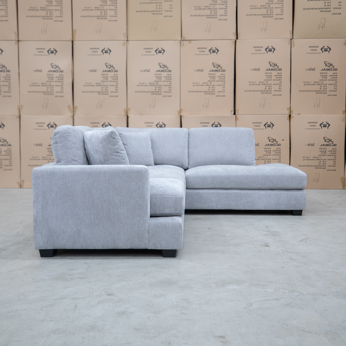 The Oakville Deep Seat RHF Chaise Lounge - Smoke available to purchase from Warehouse Furniture Clearance at our next sale event.