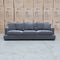 The Oakville Fabric Three Seat Sofa - Charcoal available to purchase from Warehouse Furniture Clearance at our next sale event.
