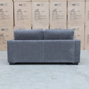 The Oakville Fabric Two Seat Sofa - Charcoal available to purchase from Warehouse Furniture Clearance at our next sale event.