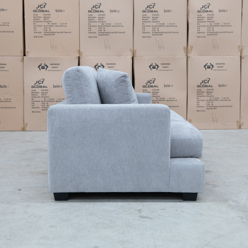 The Oakville Fabric Two Seat Sofa - Smoke available to purchase from Warehouse Furniture Clearance at our next sale event.