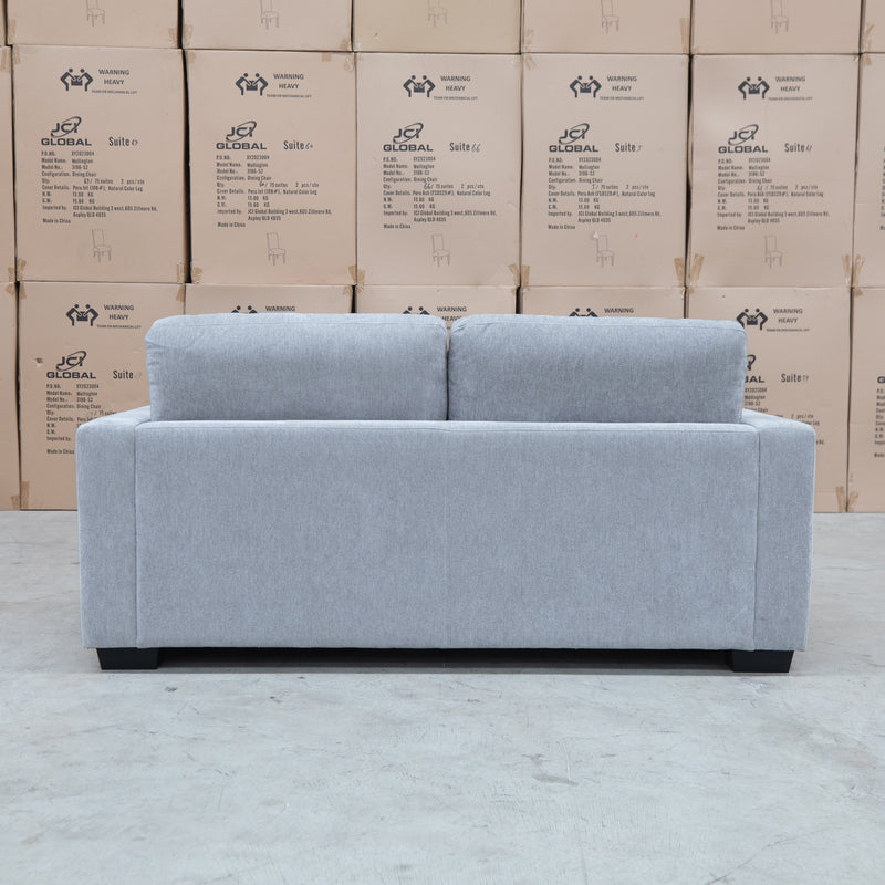 The Oakville Fabric Two Seat Sofa - Smoke available to purchase from Warehouse Furniture Clearance at our next sale event.
