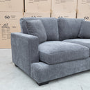 The Oakville Fabric Two Seat Sofa - Charcoal available to purchase from Warehouse Furniture Clearance at our next sale event.