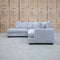 The Oakville Corner Chaise Lounge - Smoke available to purchase from Warehouse Furniture Clearance at our next sale event.