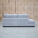 The Oakville Corner Chaise Lounge - Smoke available to purchase from Warehouse Furniture Clearance at our next sale event.