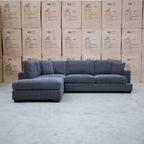 The Oakville Deep Seat LHF Chaise Lounge - Charcoal available to purchase from Warehouse Furniture Clearance at our next sale event.