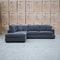 The Oakville Corner Chaise Lounge - Charcoal available to purchase from Warehouse Furniture Clearance at our next sale event.