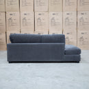 The Oakville Corner Chaise Lounge - Charcoal available to purchase from Warehouse Furniture Clearance at our next sale event.