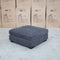 The Oakville Fabric Ottoman - Charcoal available to purchase from Warehouse Furniture Clearance at our next sale event.