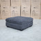 The Oakville Fabric Ottoman - Charcoal available to purchase from Warehouse Furniture Clearance at our next sale event.