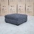 The Oakville Fabric Ottoman - Charcoal