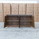 The Oatley Dark Concrete Buffet available to purchase from Warehouse Furniture Clearance at our next sale event.